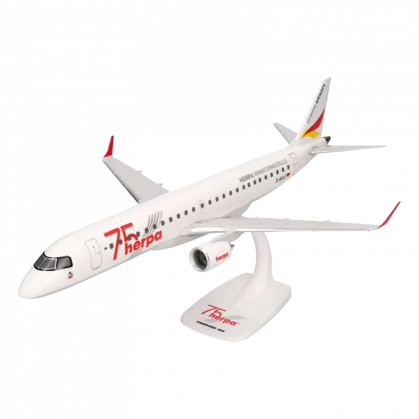 Aircraft Model Embraer ERJ-190 Herpa 75 Years 1:100